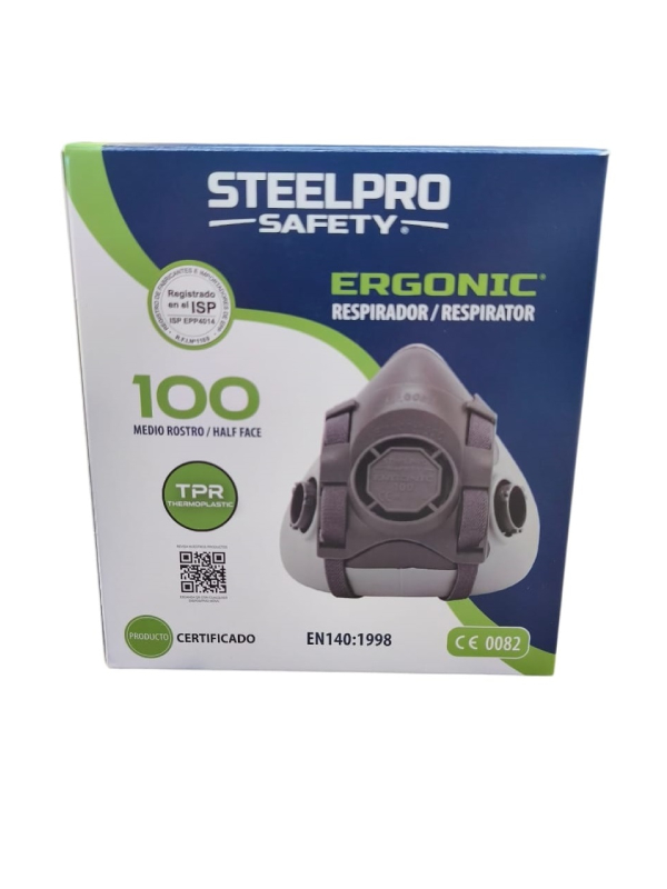 Respirador Medio Rostro Ergonic 100